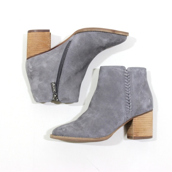 Blondo Shoes - Blondo Waterproof Suede Heel Ankle Boots Zip